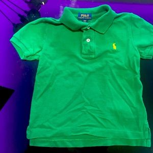 Ralph Lauren boys Green 3T pullover Polo shirt.